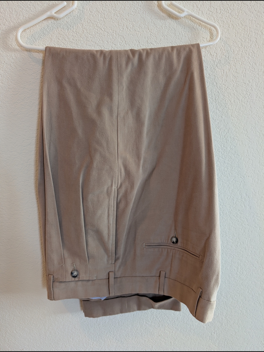 Faconnable Men's Khaki Dress Chinos - Light Brown